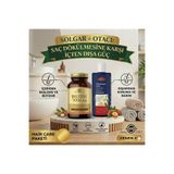 Solgar Biotin 5000 mcg 100 Kapsül & Otacı Dökülmeye Karşı Vitaminli Bitkisel Şampuan 300 ml İçten Dı