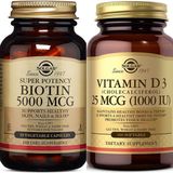 Solgar Biotin 5000 Mcg 50 Kapsül + Solgar Vitamin D3