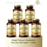 Solgar Calcium Magnesium Plus Zinc 5x100 Tablet