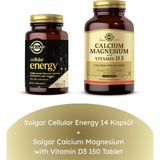 Solgar Cellular Energy 14 Kapsül + Calcium Magnesium with Vitamin D3 150 Tablet