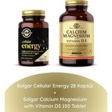 Solgar Cellular Energy 28 Kapsül + Calcium Magnesium with Vitamin D3 150 Tablet
