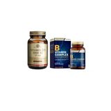 Solgar D3 Vitamini 1000 Iu 100 Kapsül + B1, B2, B3, B5, B6, B12 Içeren B Vitamin Complex 60 Tablet