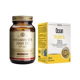 Solgar D3 Vitamini 1000 Iu 100 Kapsül + Ocean Vitamin D3 1000 Iu Sprey 20 ml
