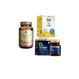 Solgar D3 Vitamini 1000 Iu 100 Kapsül+Nutraxin D3 Vitamini 120 Tablet+Ocean D3 K2 Vitamin Damla 20 Ml