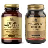 Solgar EFA 1300 mg Omega 3-6-9 60 Kapsül Balık Yağı + Vitamin D3 1000 IU 100 Kapsül