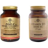 Solgar Ester C - Plus 500 Mg 100 Tablet + D3 100 Tablet - Aromasız