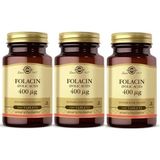 Solgar Folic Acid 400 Mcg 100 Tablet 3 Adet Vegan Uyumlu Besin Takviyesi - Aromasız