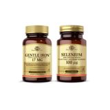 Solgar Gentle Iron 17 Mg 90 Kapsül + Selenium 100 mcg 100 Tablet