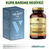 Solgar Velavit V-Nr Nicotinamide Riboside 30 Kapsül ve Solgar Resveratrol 60 Kapsül