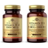 Solgar Vitamin B12 1000 Mcg 100 Kapsül + Solgar Vitamin D3 Kolekalsiferol 1000 Iu Softgels Engelsiz