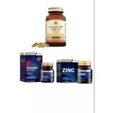 Solgar Vitamin D3 1000 Iu 100 Kapsül + Nutraxin Vitamin B12 60 Dilaltı Tablet + Zinc Sulphate 100 Tablet