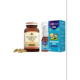 Solgar Vitamin D3 1000 IU 100 Kapsül + Venatura Kids B12 Metilkobalamin 5 ml Sprey