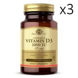 Solgar Vitamin D3 1000 IU 3x100 Çiğnenebilir Tablet