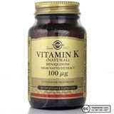 Solgar Vitamin K 100 mcg 50 Kapsül