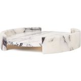Solid Lilla Mermer Sunum Tepsisi 28 x 5 cm - Beyaz - Standart