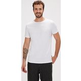 Solid T-Shirt Beyaz Basic Erkek Tişört