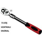 Solid Uzatmalı 72 Diş 1/2 Lokma Cırcır Kolu Büyük Boy