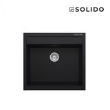 Solido Aragonit SH-49 Metallic Black Granit Eviye