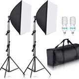 Soligor Youtube Video Ve Fotoğraf 2Li Softbox Seti Sürekli Işık Tek Duy Paraflaş