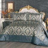 Solinas Collection Elegante Ella Yeşil Çift Kişilik Çeyizlik Yatak Örtüsü - 270 x 260 cm