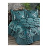 Solinas Collection Elegante Valencia Yeşil-Gümüş Çift Kişilik Çeyizlik Yatak Örtüsü