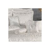 Solinas Collection Eliz Beyaz - Krem - Gümüş Simli Çeyizlik Çift Kişilik Yatak Örtüsü