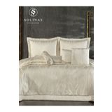 Solinas Collection Emily Krem - Gold Simli Çift Kişilik Çeyizlik Yatak Örtüsü