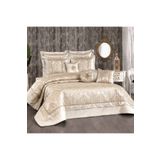 Solinas Collection Helena Krem – Vizon Gold Simli Çift Kişilik Çeyizlik Yatak Örtüsü