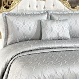 Solinas Collection Hera Gri - Mint Çeyizlik Çift Kişilik Yatak Örtüsü - 270 x 260 cm