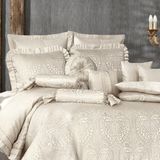 Solinas Collection Masal Krem 13 Parça Çeyizlik Çift Kişilik Yatak Örtüsü - 270 x 260 cm