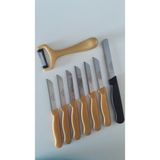Solingen 6 Simli Gold Meyve Bıçağı 1 Düz Soyacak ve 1 Mikro Tırtıklı Doğrama Bıçağı Seti