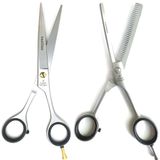 Solingen Cobalt Profesyonel 6" Makas + 6inc ARA Makası Set Kuaför Berber Makası
