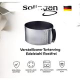 Solingen Paslanmaz Çelik Ayarlanabilir Kek Kalıbı 16-34 cm - 0,60 x 19 x 29 cm