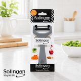 Solingen Sebze Soyacağı Paslanmaz Çelik Keskin Bıçaklı Patates Meyve Havuç Salatalık Soyacağı Ergonomik Soyacak Sariva Home - Gri