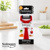 Solingen Sebze Soyacağı Paslanmaz Çelik Keskin Bıçaklı Patates Meyve Havuç Salatalık Soyacağı Ergonomik Soyacak Sariva Home - Kırmızı