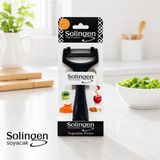 Solingen Sebze Soyacağı Paslanmaz Çelik Keskin Bıçaklı Patates Meyve Havuç Salatalık Soyacağı Ergonomik Soyacak Sariva Home - Siyah