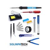 SolinpaTech 60w Sıcaklık Ayarlı Kalem Havya Profesyonel Seçimler Için Lehim Makinesi Full Seti