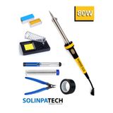 SolinpaTech 80w Profesyonel Resistörlü Kalem Havya Pasta Lehim Stand Bant Lehim Pompası Yankeski Lehim Makinesi Havya Seti