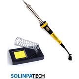Solinpatech 80W Profesyonel Yüksek Sıcaklığa Dayanıklı Resistörlü Kalem Havya ve Stand Siyah Renk