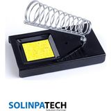 Solinpatech Metal Yaylı Kalem Havya Standı Sehpası Sünger Dahil Yüksek Performanslı Lehim Malzemeleri