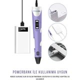 Solinpatech MOR 3D Pen Üç Boyutlu Yazıcı Kalem ve Grafik Yazı Tableti Set (59 Metre Filament USB KABLO Dahil)