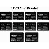 Solinved 12V 7AH Kuru Tip Akü (10 Adet)