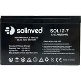Solinved 12V 7AH Kuru Tip Akü Uzun Süreli Güç Kaynağı ve Alarm Sistemleri İçin Uygun