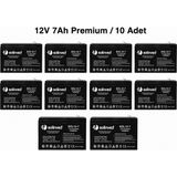 Solinved 12V 7AH Premium Kuru Tip Akü (10 Adet)