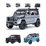 Solira Store - 1:24 Diecast Model Araba Lüks SUV Off Road Jeep – Işıklı Sesli Metal Oyuncak, Açılır Kapı, Vinçli, Koleksiyon Aracı
