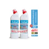 SOLİXEL Güçlü Tuvalet ve Lavabo Taşı Temizleyici 950 ml x2 – Pas, Kireç ve Kir Sökücü