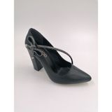 Solmaz Ermod 1405 Siyah Taşlı Topuklu Stiletto - 010-Siyah