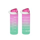 Solmazer Herevin 161506-161 Su Şişesi - Motivasyon Su Matarası - Plastik Renkli Suluk Pembe 750Cc