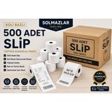 Solmazlar Online 500 Adet 56X12 Termal Rulo Yazarkasa Pos Rulosu – Pos Kağıdı Fiş Rulosu - 0,5