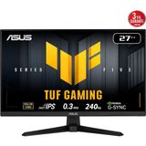 Solmazlar Online Asus Tuf Gamıng VG279QM5A 27" 0.3ms, 240Hz, Full Hd, Dp, 2xhdmı, Hoparlör, Fast IPS Led, Elmb Sync Premium, Gamıng Monitör - Belirtilmemiş - Açık Gri